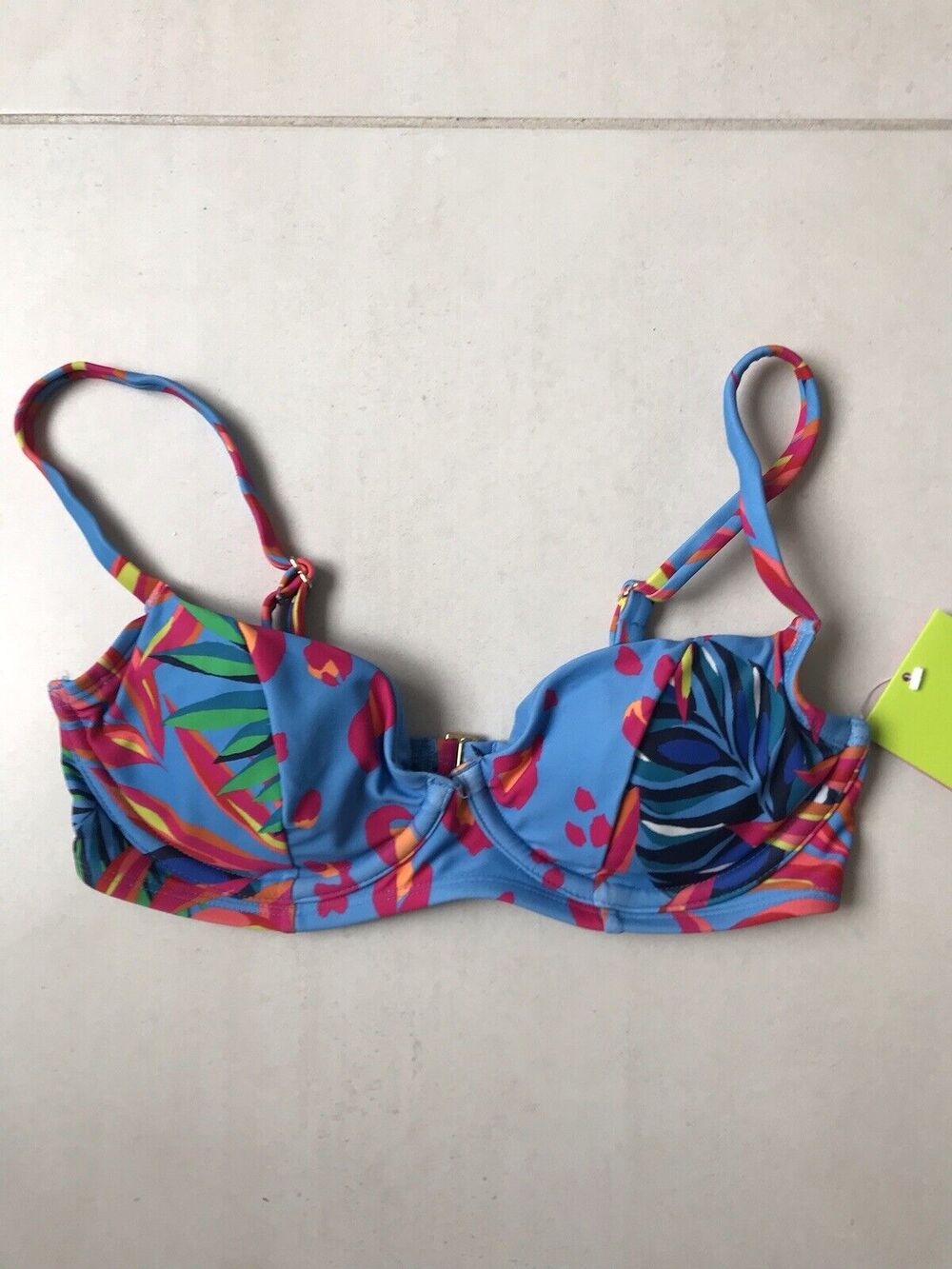 Tabitha Brown Target Bikini Top Floral Padded Underwire